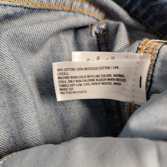 Wild Fable Women's Mid Rise Wide Leg Cargo Baggy Pants Medium Wash Size 17 - Picture 6 of 6